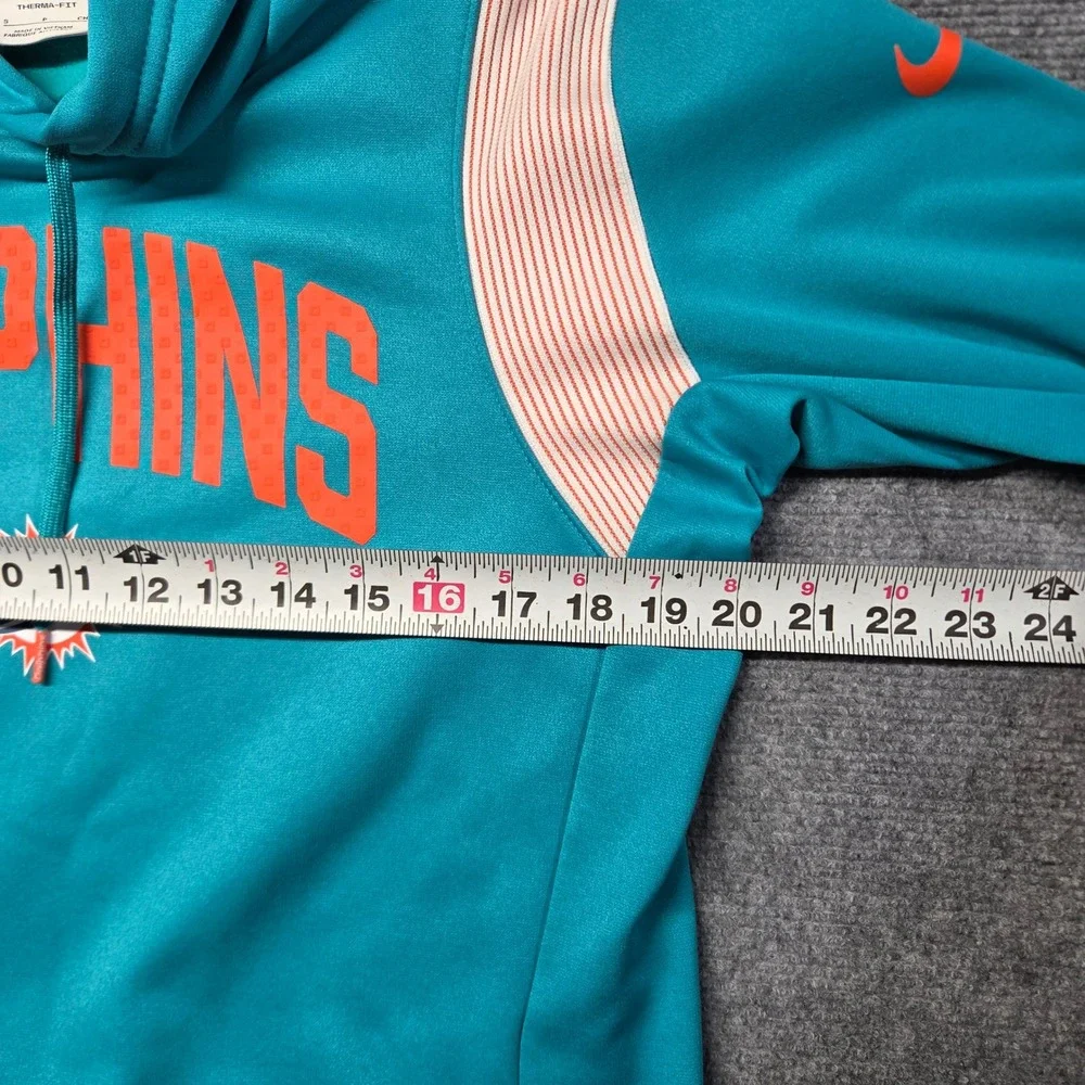 Nike Miami Dolphins NFL Therma-FIT On-Field Hoodie Aqua Blue Mens Small